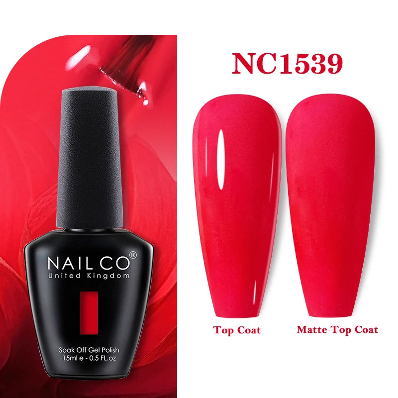 NAILCO Gel Nail Polish 15ml Nail Art Vernis Semi Permanent Soak off UV Gel Polish Gel Manicure Nail Varnish Nail Color Ongles