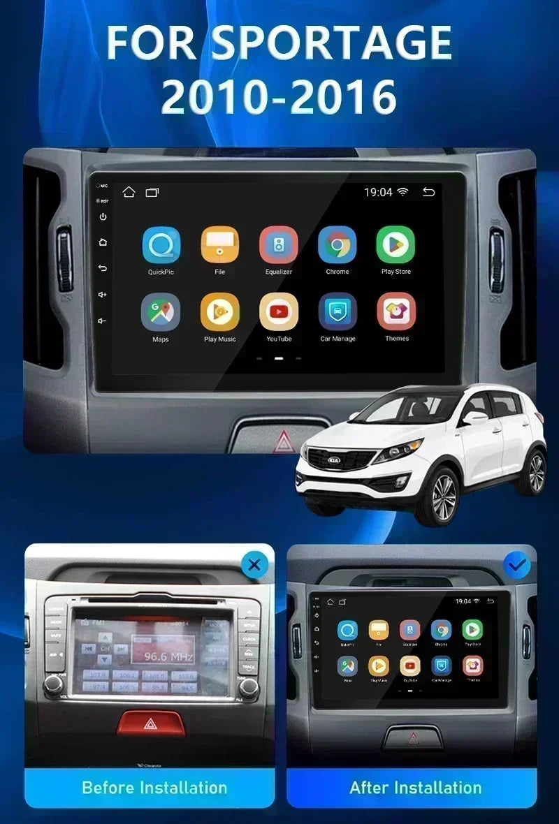 BOSSCAR Car Radio 2Din Android Carplay Universal 7"9"10" Touchscreen Multimedia Video Player Wireless GPS FM MP5 MP4 Autoradio