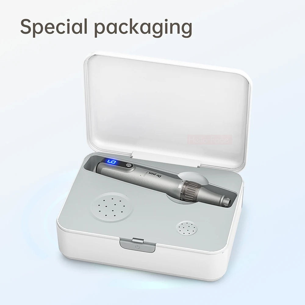 Dr. pen Ultima M8S Wireless Professional Derma Pen with 2  Needle for Hair Growth Microneedle Therapy Anti Backflow Micro Pen
