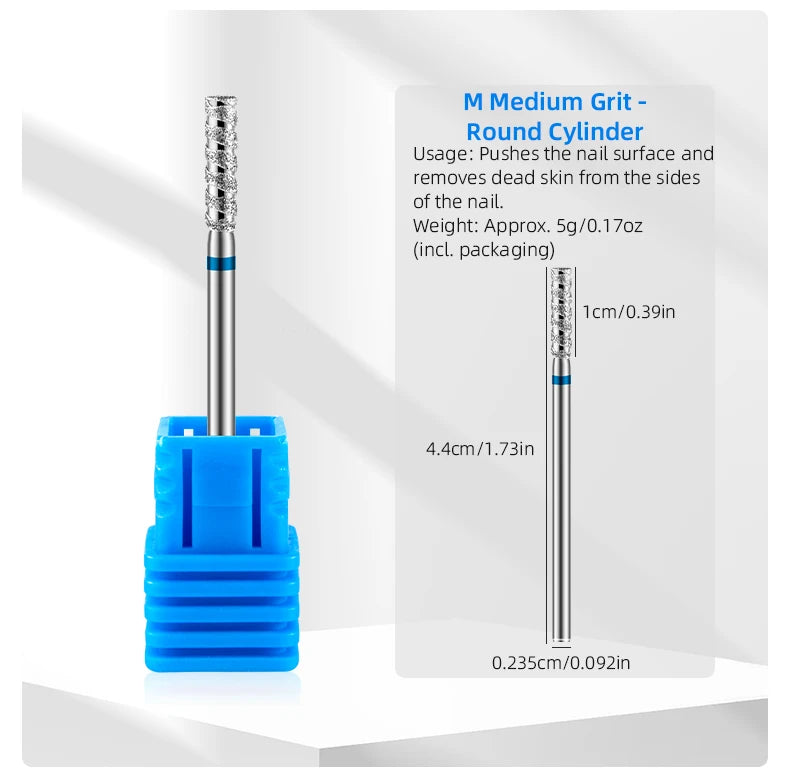 Tornado Diamond Nail Drill Bits Spiral Drill Milling Cutter For Manicure Electric Machine Accessory Nail File Gel Remover Tool