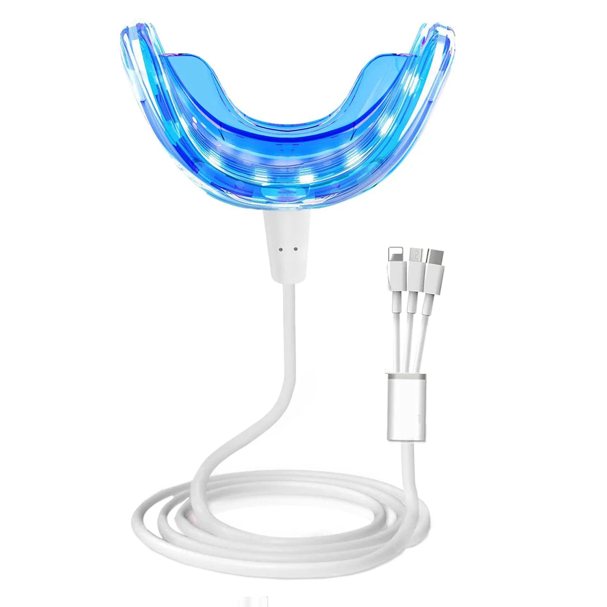 3 In1 Teeth Whitening Lights LED USB Rechargeable Oral and Dental Care Blue Light Whitening Teeth Bleach Clean Home Travel