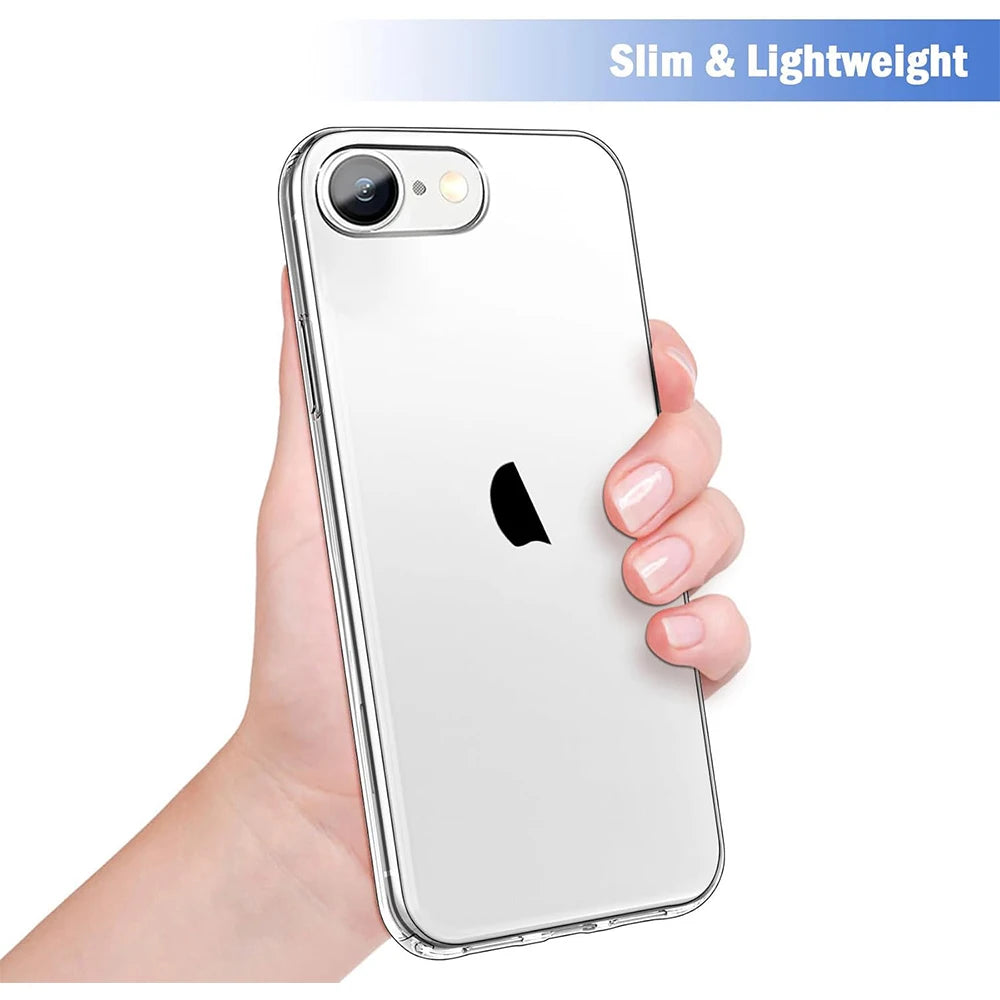 Case Clear For iPhone 16e 16 E 15 Pro Max 14 Plus 13 Mini 12 11 X XS XR SE 2022 2020 7 8 6S Transparent Phone Cover Accessories