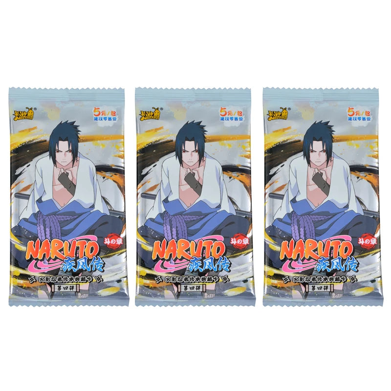 KAYOU Original Naruto Cards Uzumaki Sasuke Ninja Game Collection Rare Cards Box Flash Cards Toys For Children Christmas Gift