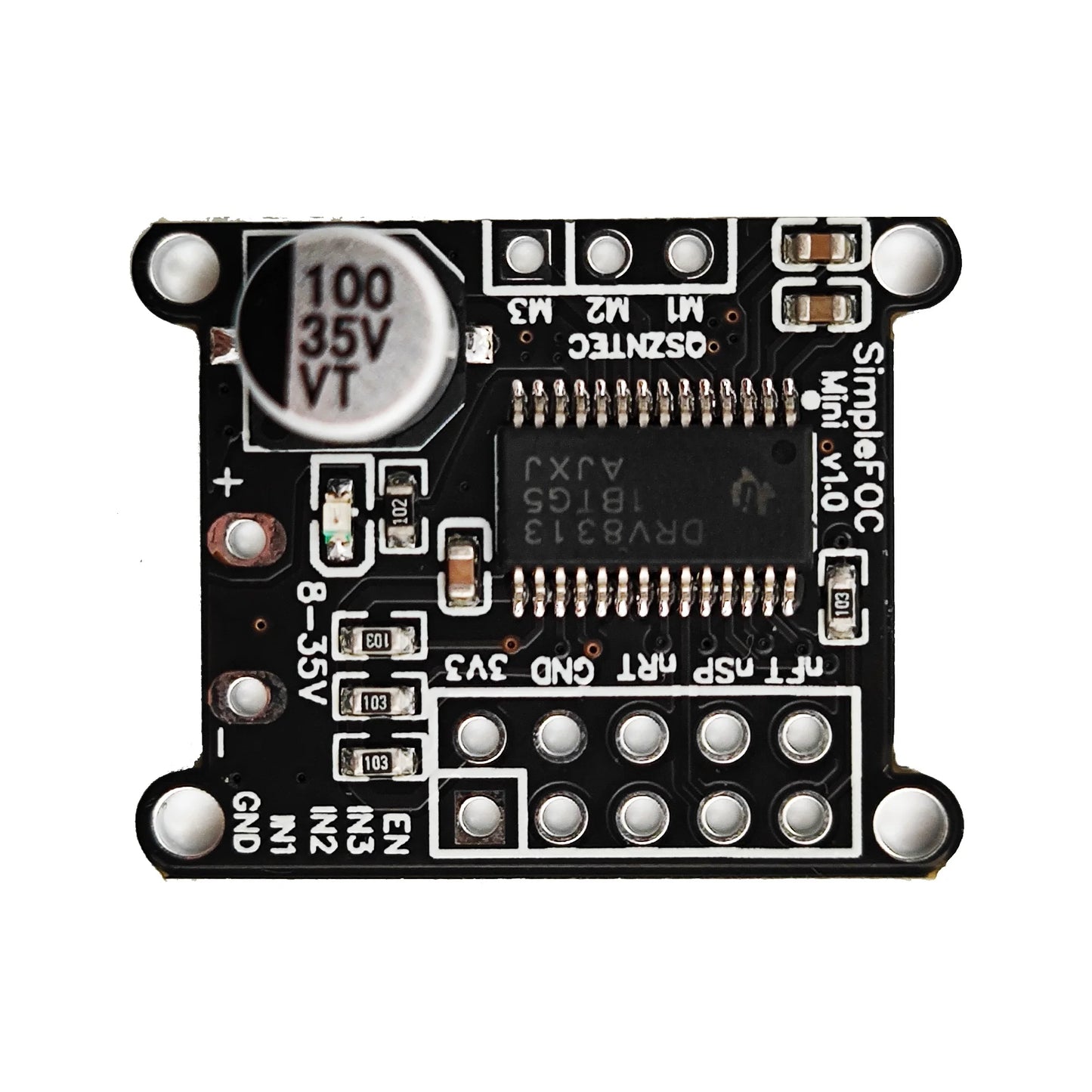 SimpleFOC Mini DRV8313 Module DC Brushless Motor Driver Board FOC Control Driver SVPWM Control DC 8-30V