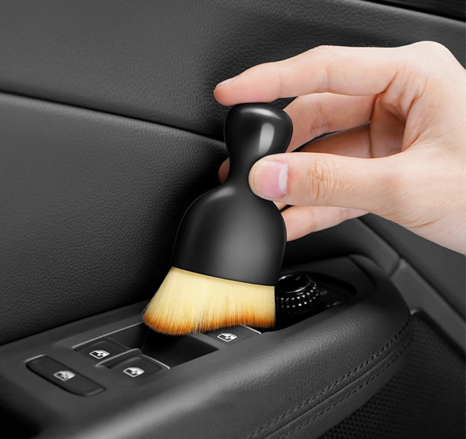 SEAMETAL Soft Cleaning Brush for Car Air Outlet Dust Sweeping Tools Auto Interior Clean Brushes Scratch-Free Car Detailing Tool