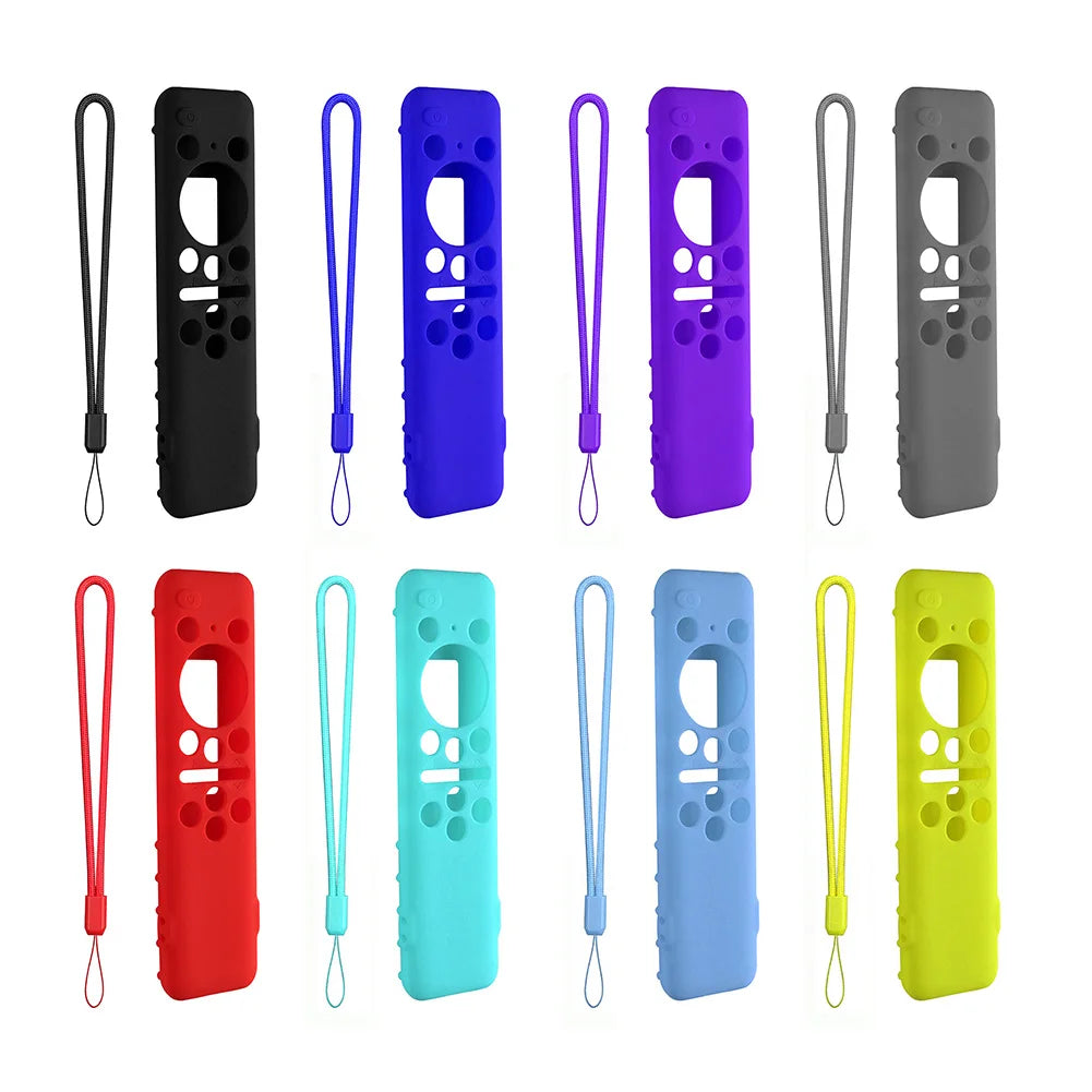 Protective Cover BN59-01432A 01432B Remote Control Covers Silicone with Lanyard Shockproof for Samsung 8K Neo QLED HDR Smart TV
