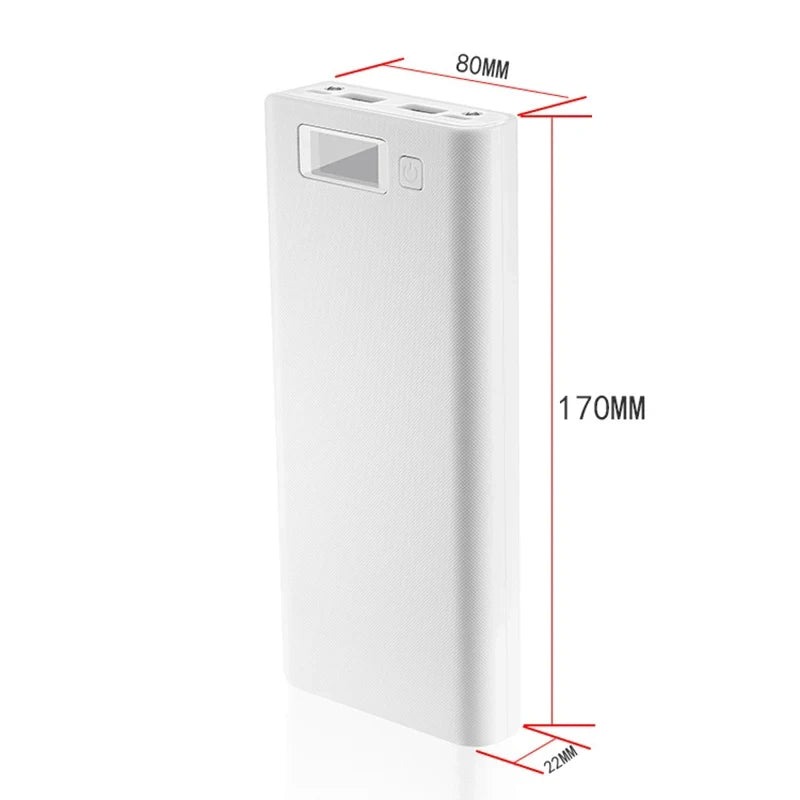 8*18650 Battery Holder Dual USB Power Bank Battery Box Mobile Phone Charger DIY Shell Case Charging Storage Case For Xiaomi