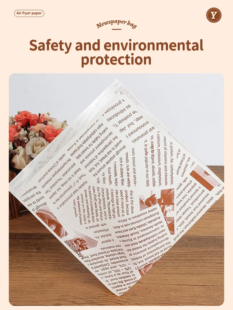 100pcs Hamburg Triangular Baking And Oil Proof Bags Donut Bakery Baking Food Packing Hand Wrapped Oilproof Kraft Bag