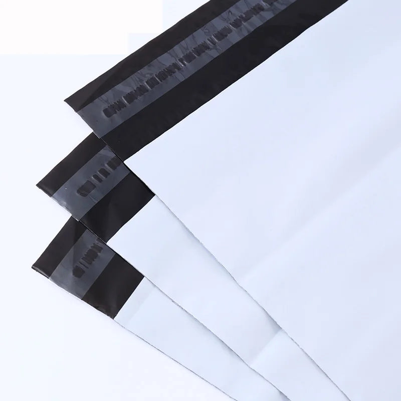 50pcs/Lots White Courier Bag Express Envelope Storage Bags Mail Bag Mailing Bags Self Adhesive Seal Plastic Packaging