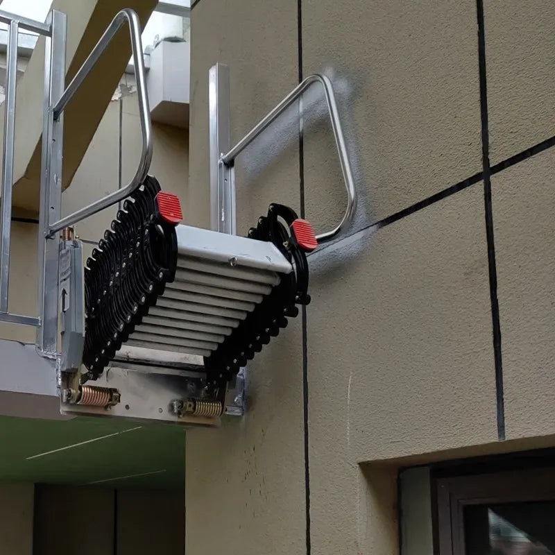 Folding Stairs Wall Hanging Attic Telescopic Step Lift Alloy  Ladder Pull Down Custom 1M-3M