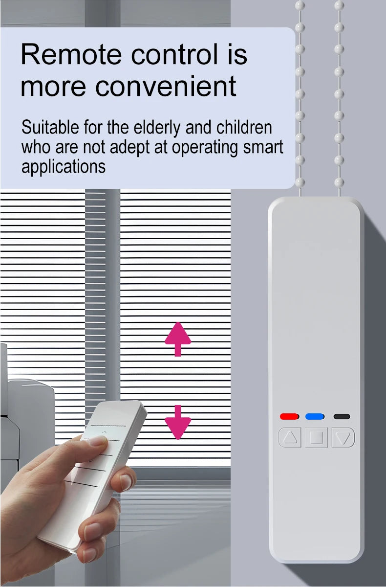 KEMEK Tuya Smart Wifi Blinds Motor Automatic Electric Roller Shade Controller App Control Works with Alexa Google Assistant