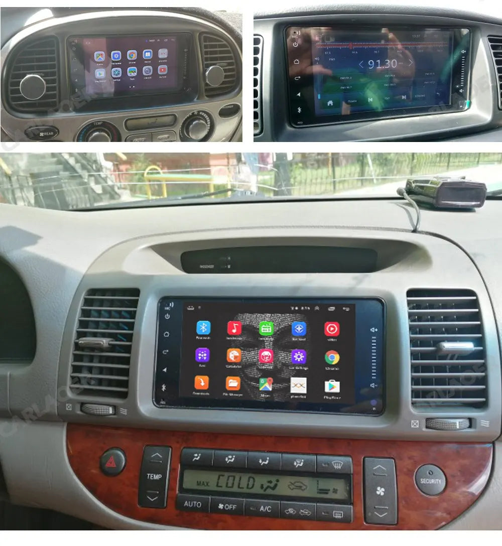 2 din android 10 Universal Car Multimedia Radio Player CarPlay 2Din Stereo For Toyota VIOS CROWN CAMRY HIACE PREVIA COROLLA RAV4