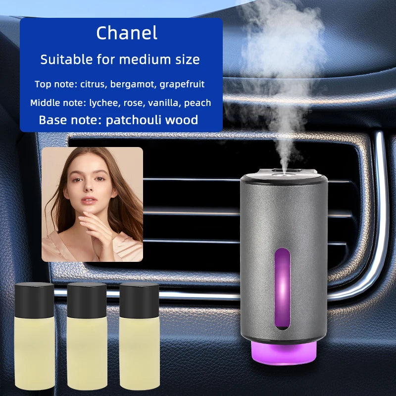 Smart Car Air Aromatherapy Diffuser Fragrance Car Air Fresheners With Three Adjustable Humidifier Essential Oil Diffuser