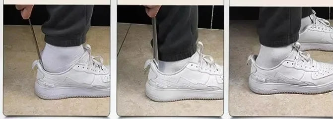 Metal Shoes, long handles, extra long shoes, horns, 16.5-inch heavy duty stainless steel for men, women and children