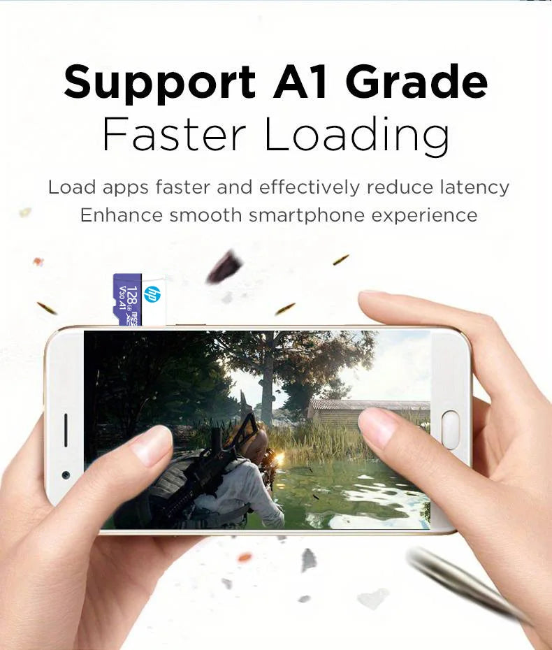 HP Micro SD Card Memory Card Class 10 32GB 64GB 128GB 256GB U3 4K High Speed Cartao De Memoria Flash Memory TF Mecard C10