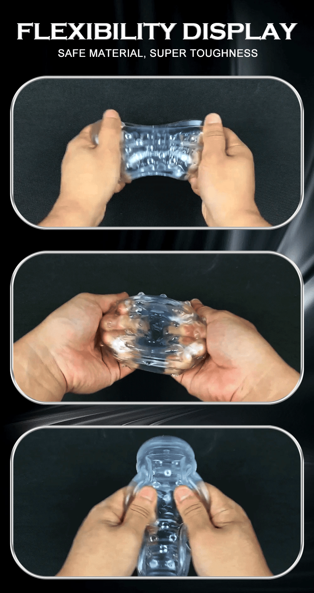 Male Masturbator Cup Soft Silicone Pussy Transparent Vagina Adult Goods Endurance Exercise Vacuum Pocket Cup for Adults Sex Toys