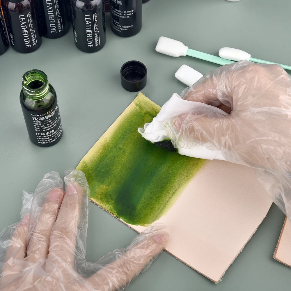 30ml Leather Pigment Leather Dye Colors Coats Leather Repairing Fixed Color Pigment Leather Craft For Vegetable Tanning Material