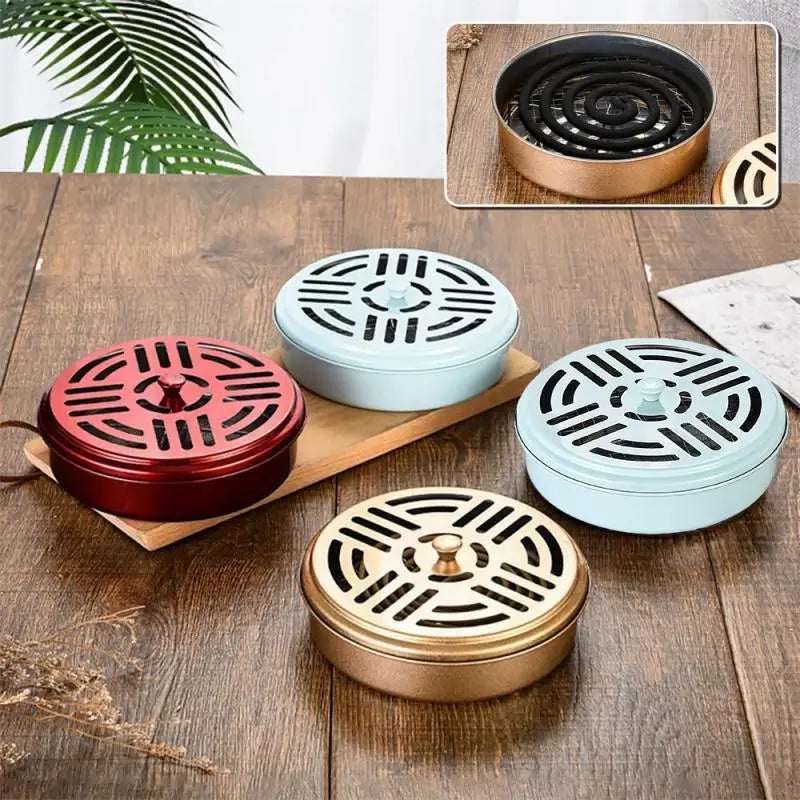 2024 Mosquito Coil Holder Mosquito Coil Box With Cover Mosquito Coil Tray Nail Tooth Mosquito Coil Holder Household Ash