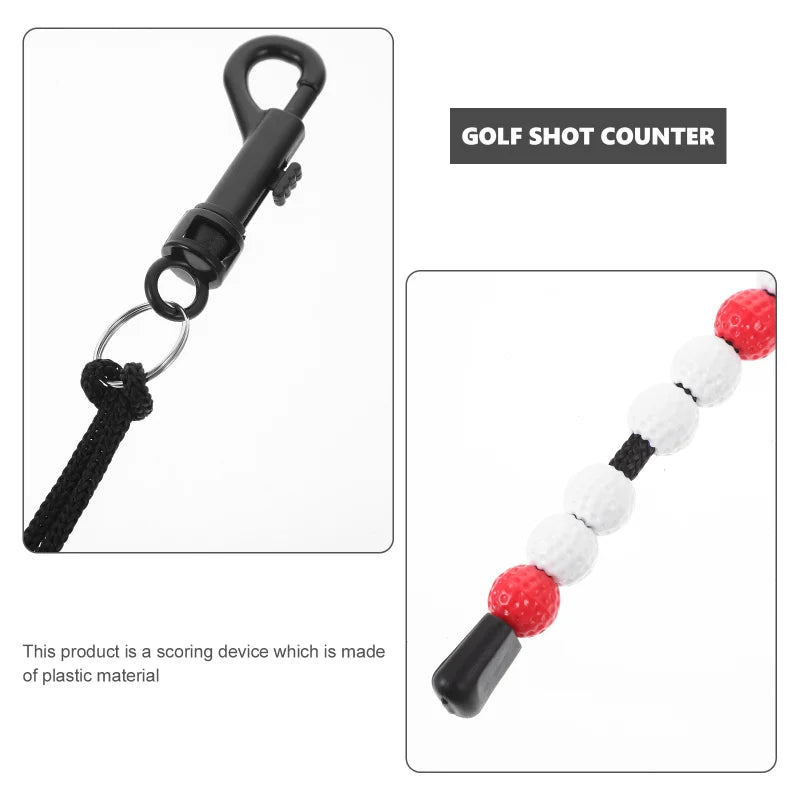 Womens Golf Counter Golf Score Golfing Scoring Keeper Counters Mini Chain Bead Golfs Ladies Beaded Scorer Balls Clicker Outdoor