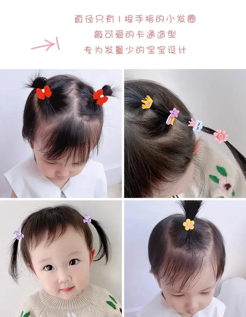 Children's Rubber Bands Do Not Harm Hair Girl Headbands Korean Baby Accessories Rings Tie Rubber Bands Little Girl Headbands