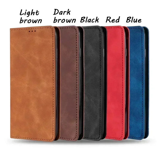 Flip Wallet Case For XiaoMi Poco C65 C51 C50 C40 F5 M6 M5s M4 M3 M2 F5 X5 X6 X4 GT X3 Pro NFC Pocophone F1 Leather Protect Cover