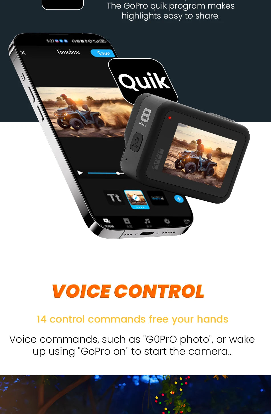 GoPro hero 8 Black stable 4K video 12MP photo portable 1080p live broadcast Motorcycle and Skiing Sports go pro Camera