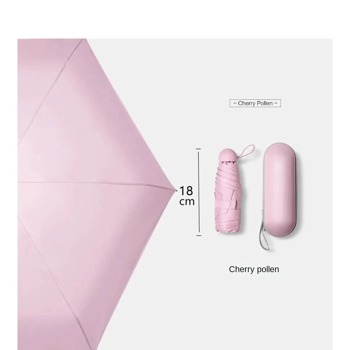 Ultra-light portable capsule umbrella, anti-UV umbrella, mini sun protection, anti-UV umbrella, sunshade, rain or shine umbrella