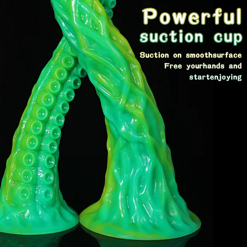 Long Butt Plug Silicone Long Anal Plug Tentacle Dildo Penis With Suction Cup Big Anal Sex Toys Progressive Vaginal Massage