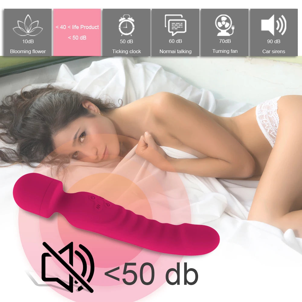 Powerful AV Magic Wand Dildo Vibrator for Women Clitoris Stimulator Erotic Toys G Spot Vagina Massager Adult Sex Toys for Female