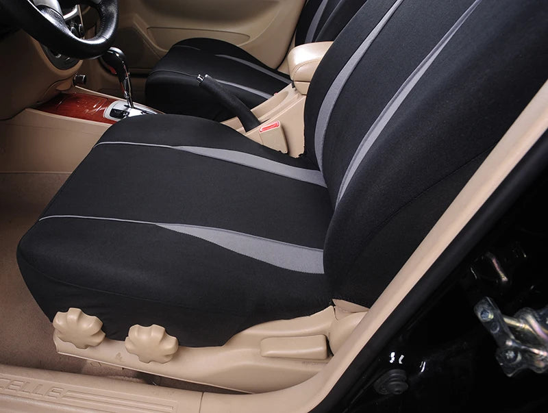 Car Seat And Headrest Covers Full Set-Universal Fit Elasticated Hems Machine Washable For Peugeot 208 For Hyundai i10 For fiesra