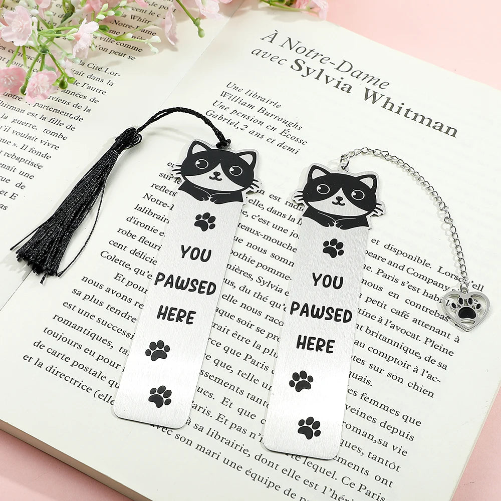 New cute cat bookmark, student birthday gift or teacher's day gift, make reading time even better.