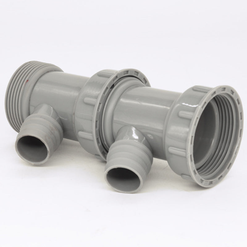 Kitchen Sink Drain Pipe Adapter Y Shaped Basin Sewer Branch Connector Female To Male Thread Connector Fitting Accessory