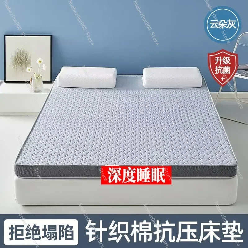 Breathable Antibacterial Cushion Mattress Toppers, Soft Fiber Bed Mattress, Comfortable Mattress, Quilt Mats Toppers Memory Foam