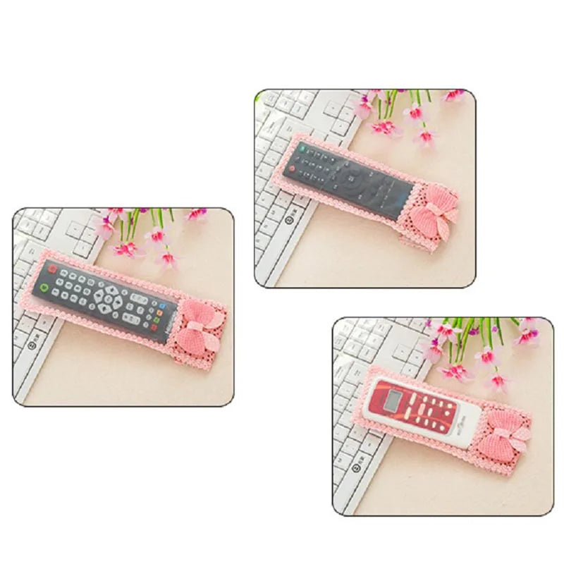 1~10PCS 3Sizes Shockproof Bow-knot Remote Case TV Remote Control Dust Protective Case for Home Electric Appliance