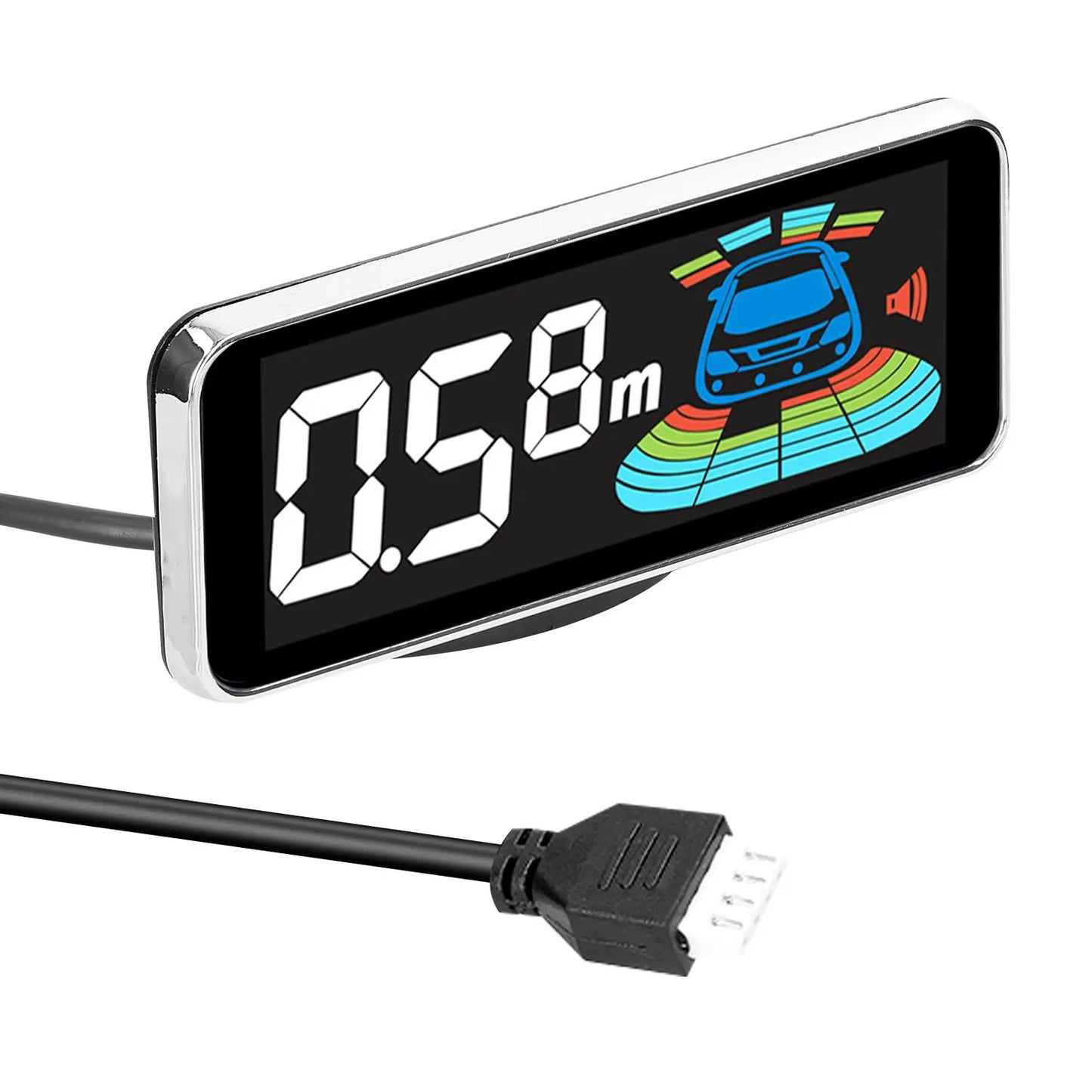 4pcs/8pcs Probes Rear Reversing Radars System LCD Display Car Parking Sensor Distance Detection Sound Warning Buzzer
