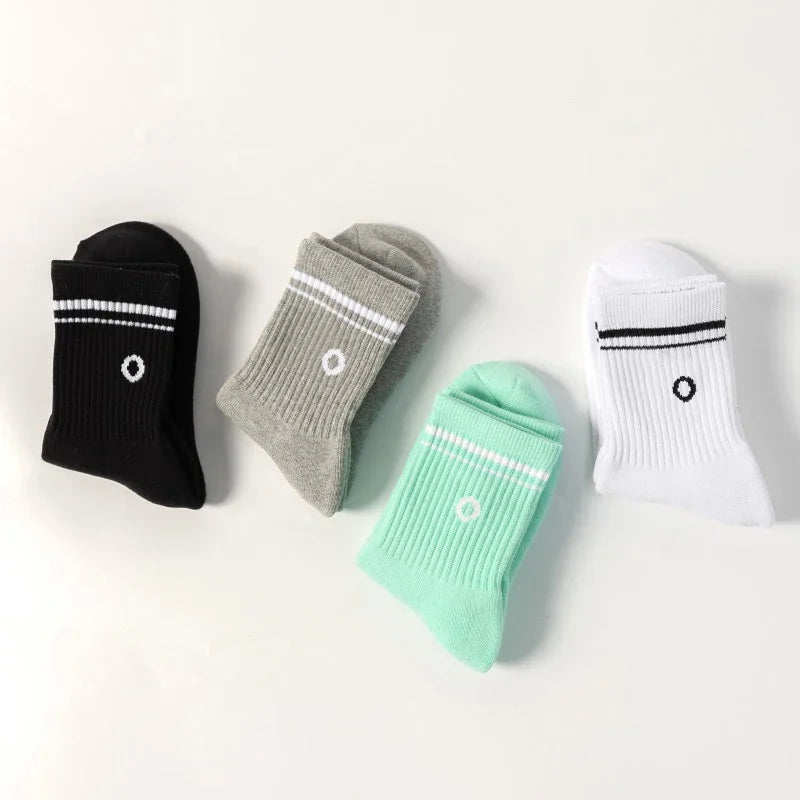 Cotton Female Yoga Sports Sock, Medium Long Socks, Pilates Fitness Sports Four Seasons High Quality Women's Yoga Sock