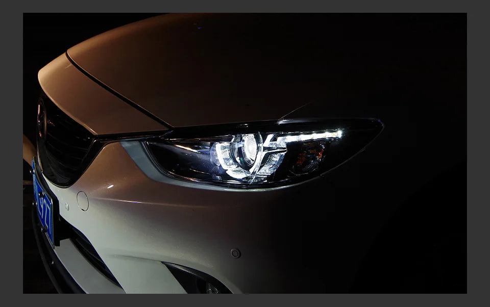 Auto Parts For Mazda 6 Atenza Headlights 2013-2016 latest Styling LED Daytime Lights Dual Projector Car Accesorios Modified