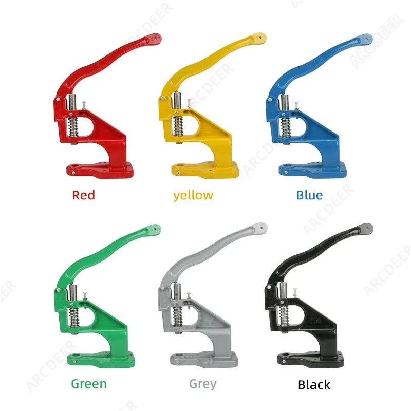 Hand Press Machine Tool for Metal Press Snap Buttons Rivets Installation Dies Tools Eyelets Grommets Leather Crafts Accessories