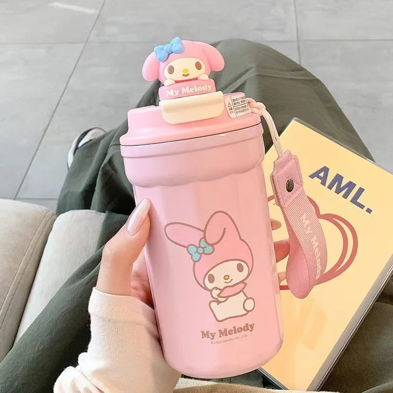 Cute Cartoon Children Insulated Cup With High Appearance 304 Stainless Steel Large Capacity Student Children Portable Water Cup