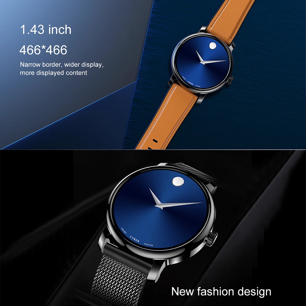 LEMFO Amoled Smart Watch 2024 HD Screen Bluetooth Call IP68 Waterproof New Smart Watches For Men Heart rate 1.43 inch 466*466