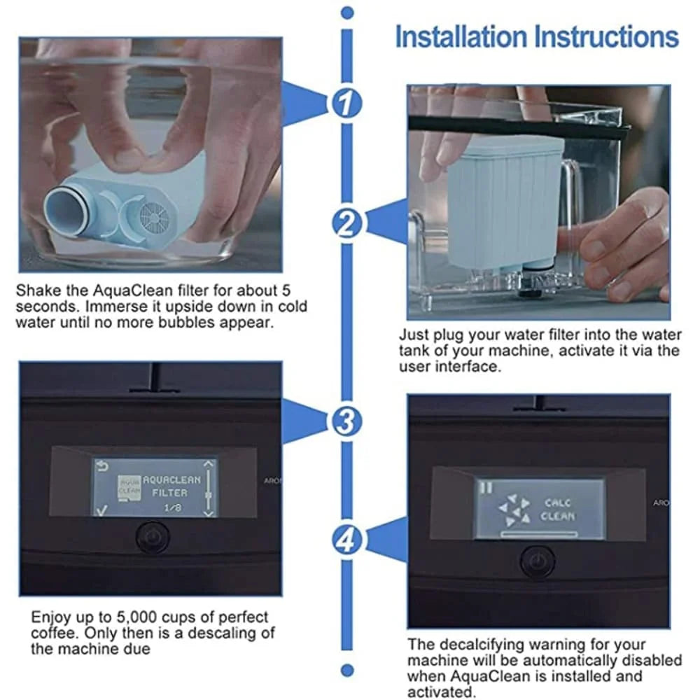 CMF009 Coffee Water Filter Replacement for AquaClean CA6903 Compatible Philips 4000 5000 HD8914/01 HD8915/01 HD8904/01 HD8906/01
