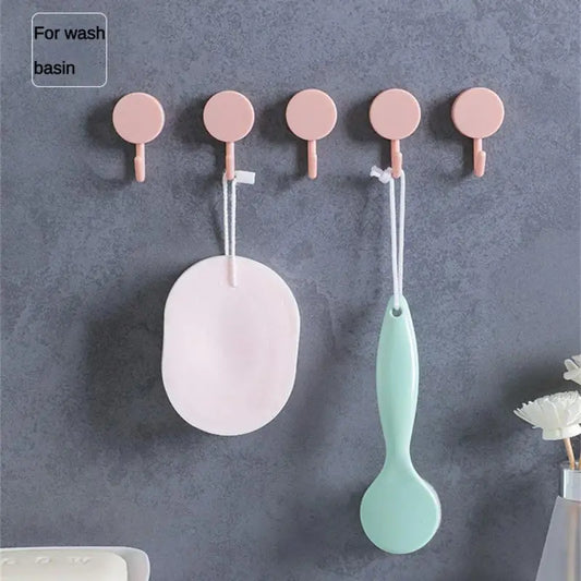 1Pcs Self Adhesive Towel Plug Holder Wall Mounted Bathroom Organizers Towel Hooks Storage Rack Kitchen Rags Dishcloth Clips