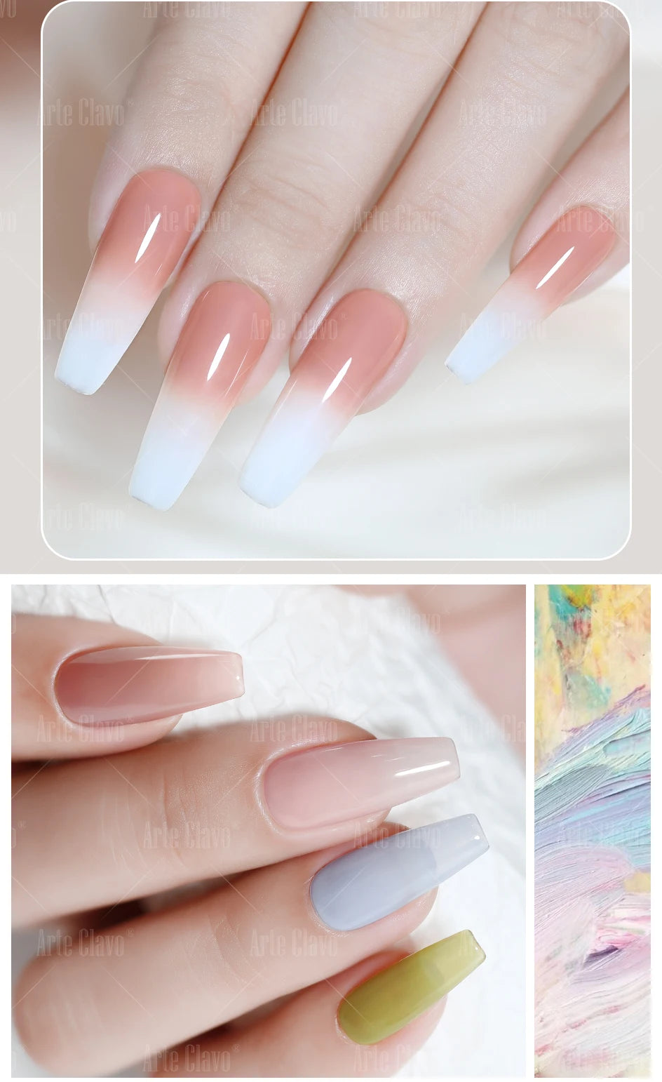 3PCS/Set Arte Clavo Gel Nail Polish Kit 15ml Nail Art UV LED Gel Set For Manicure Long Lasting Gel Polish Set Soak off Varnishes