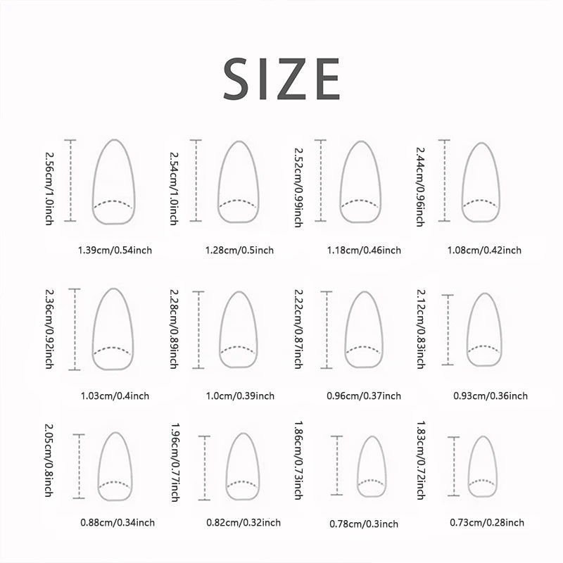 24 PCs Long French Minimalist Glitter Nails with 1 Jelly Gel and 1 Nail File