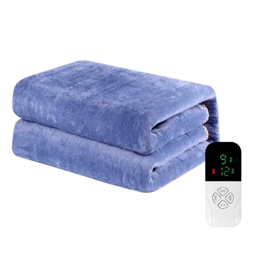 220V Electric Blanket Intelligent Switch Thicken Security Heating Pad Thermostat Blankets Body Warm Electric Flannel Mattress
