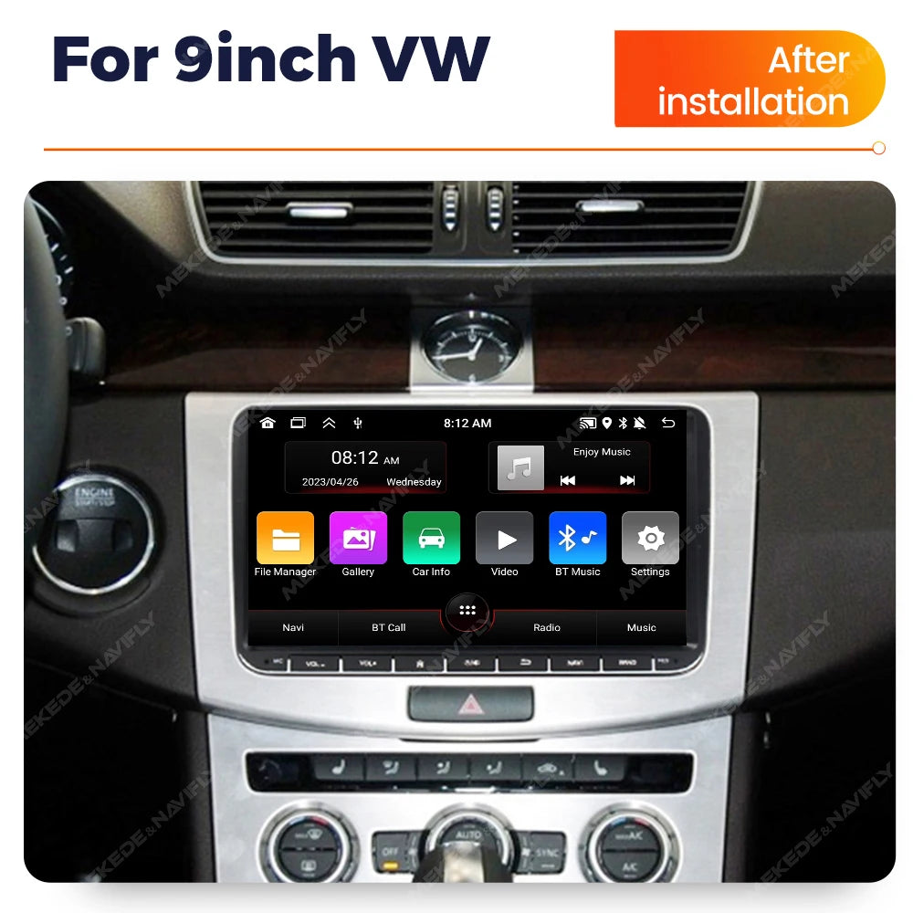 7/8/9" Android13 BT GPS Car Multimedia Radio for Volkswagen VW Golf 5 6 Polo Passat B6 B7 CC Skoda Jetta Tiguan Touran GOLF POLO