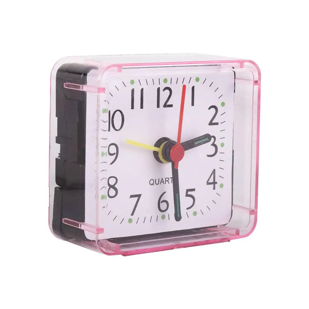 Mini Table Mute Clock Square Jelly Color Creative Alarm Clock