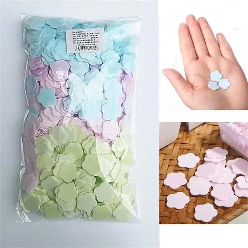 Bag Disposable Soap Mini Cleaning Soaps Portable Hand Wash Soap Papers Scented Slice Washing Hand Bath Travel Small Soap