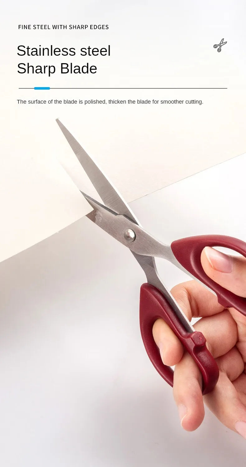 M&G 160mm Red Scissor Office Household Life Scissors Medium Handmade Paper Scissors Office Supplies 1 Piece
