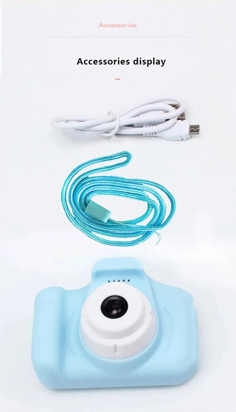 Children's Camera HD 1080P Screen Camera Video Waterproof Toy 8 Megapixel Kids Cartoon Cute Camera Outdoor Photography Toys